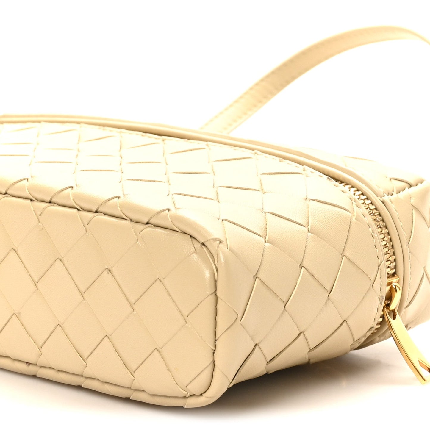 Calfskin Intrecciato Bang Bang Vanity Case Ecru