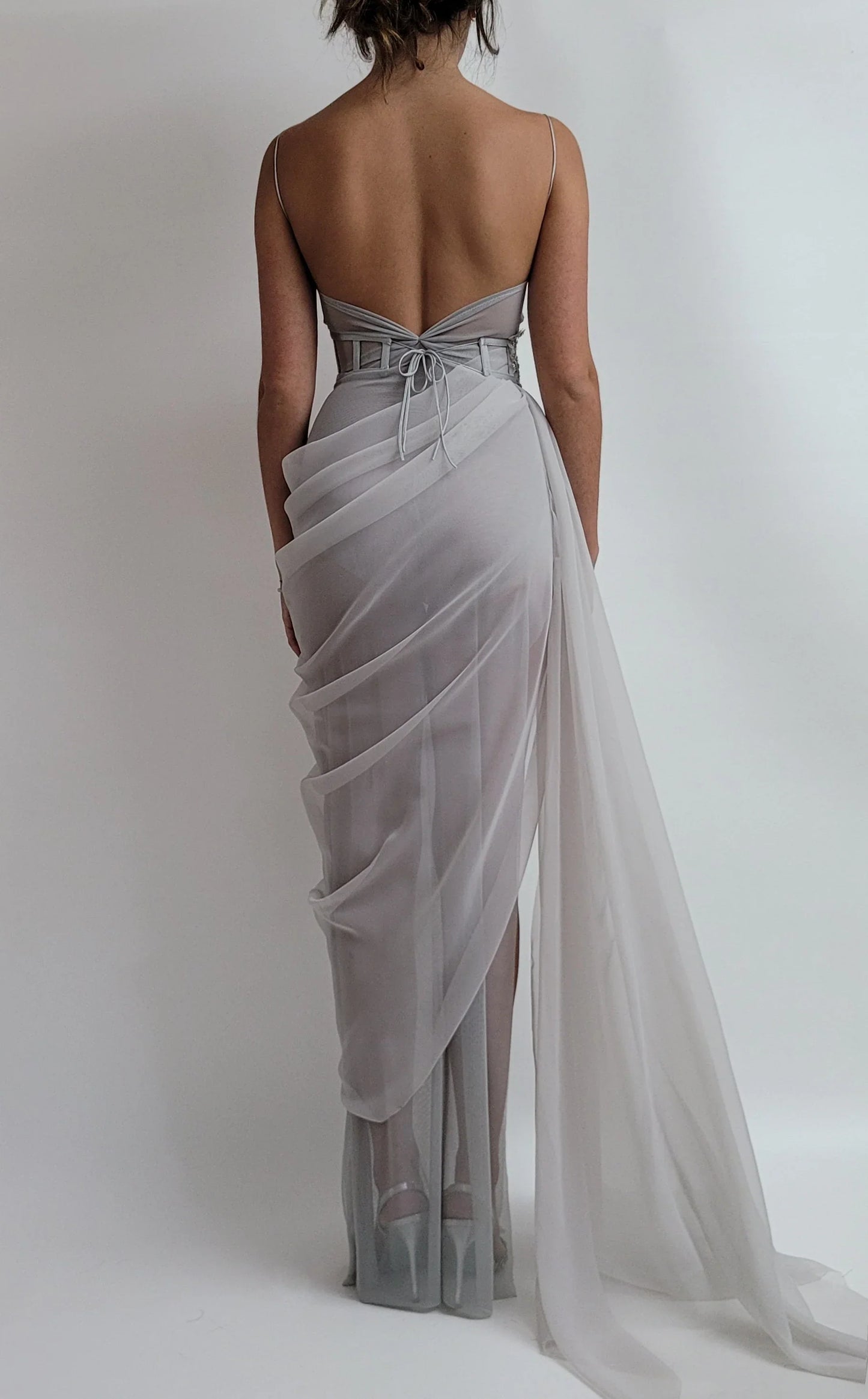 PM441,Charming Unique Design Spaghetti Straps Long Evening Prom Dresses with Split