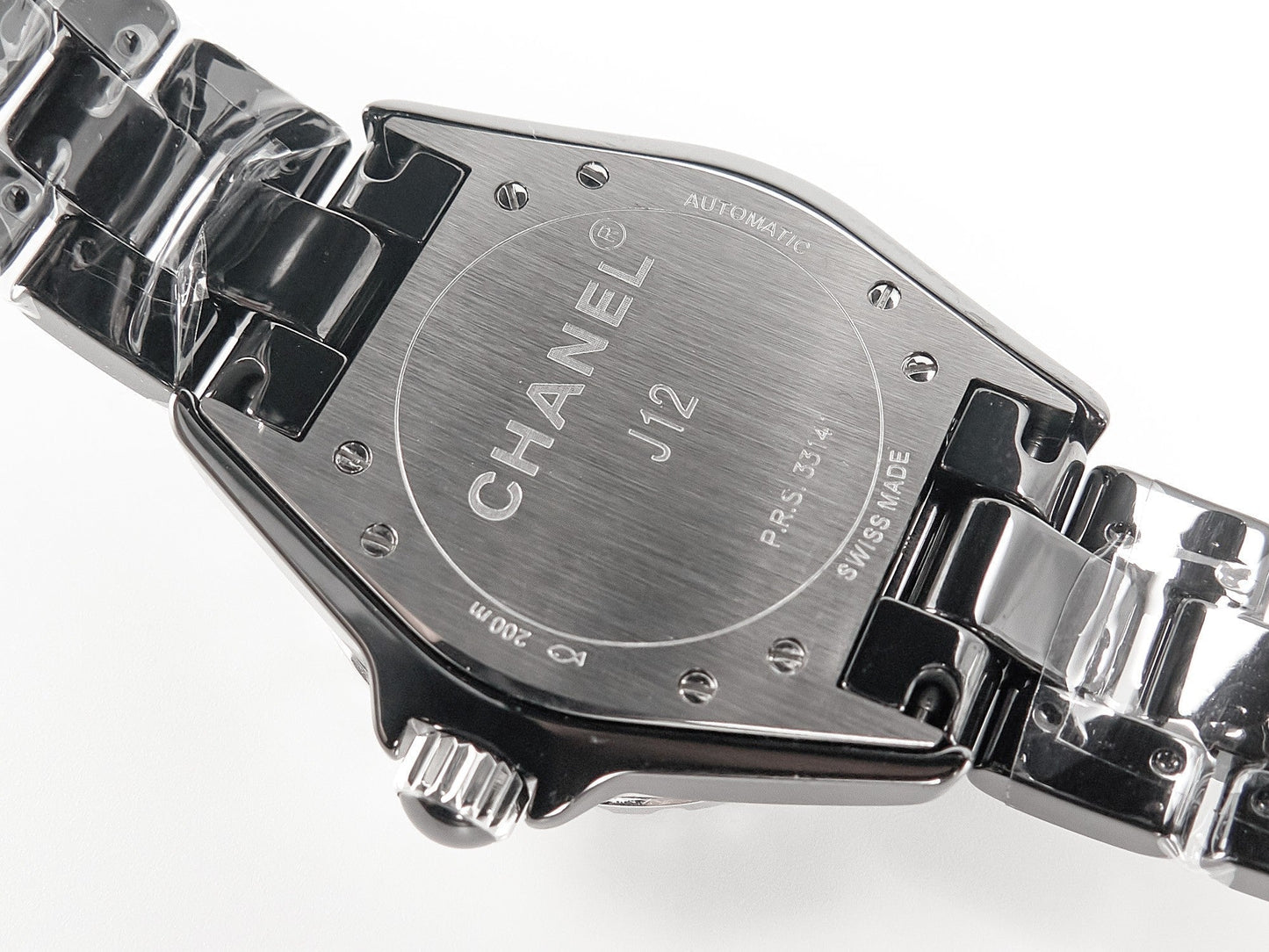 J12 Automatic Black Ceramic Black Numerals Black Dial Black Steel Hands