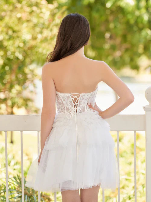 omberprom A-Line Graduation Dress Sweetheart Lace Short Homecoming Dress Prom Dress