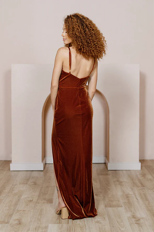 omberprom Fashionable and Beautiful Prom Dresses Evening Dress Velvet dress Velvet Bridesmaid Dress