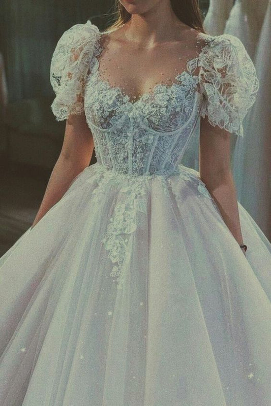 Vintage Fairy Corset Dress White Long Prom Gowns Wedding Dresses