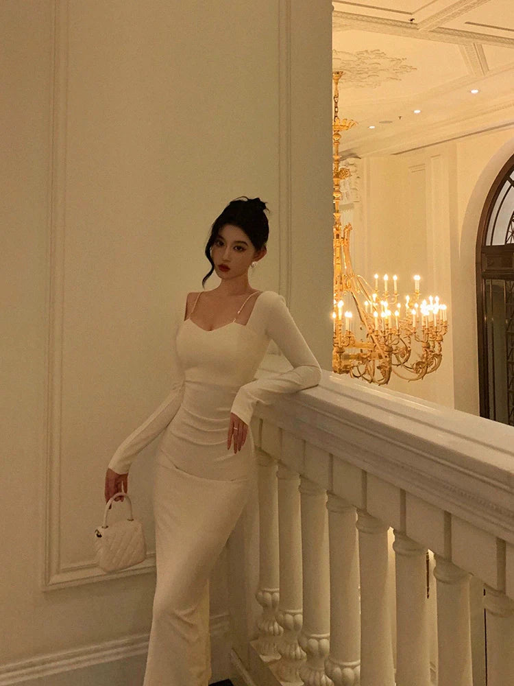 long-sleeved dress for women new design party dress S5529