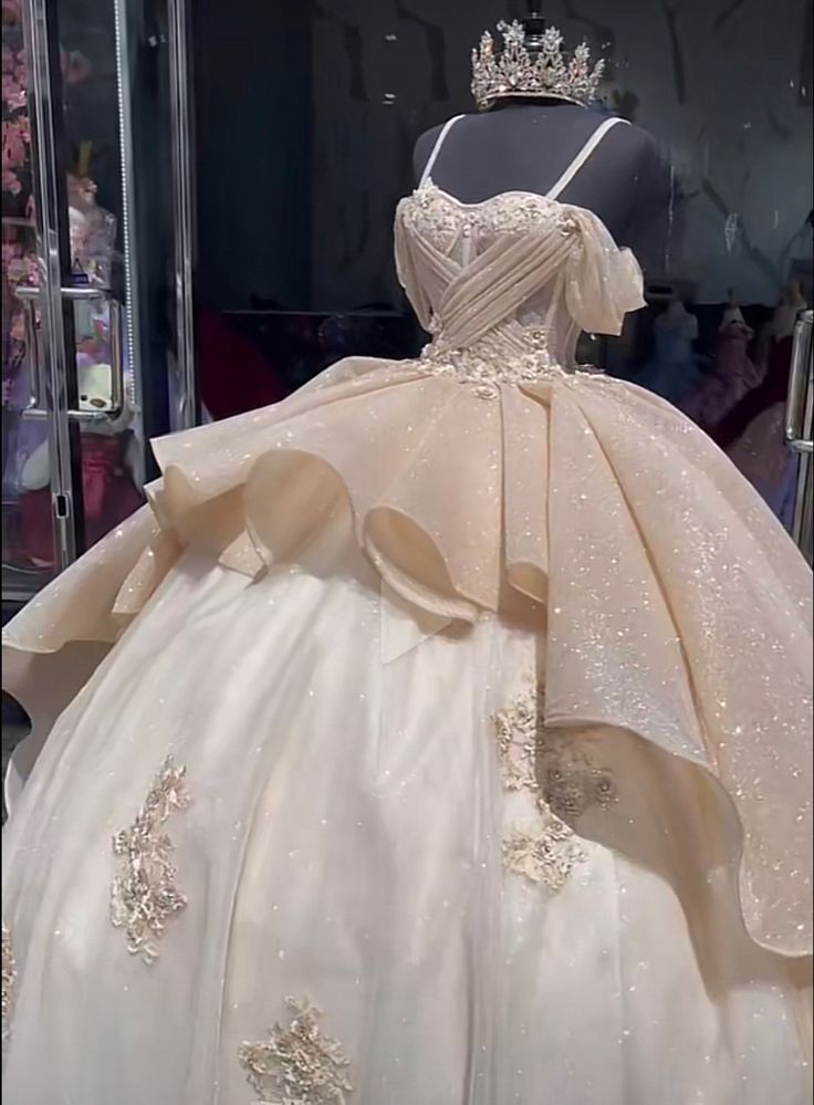 Sage Quince Dress off shoulder ball gown prom dress      S3525