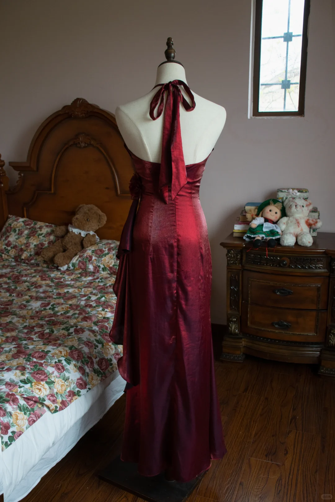 Vintage Halter Long Party Dress, Formal Evening Gowns     S6879