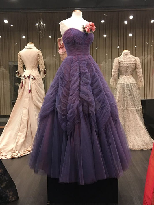 Purple Vintage Dress Princess  Elegant Evening Party Dresses      S6390
