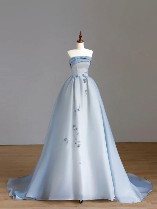 Srapless Evening Dresses Long Formal Gown