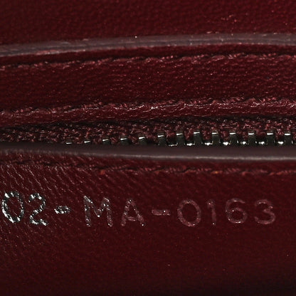 Lambskin Woven Tweed Large Lady Dior Red Multicolor