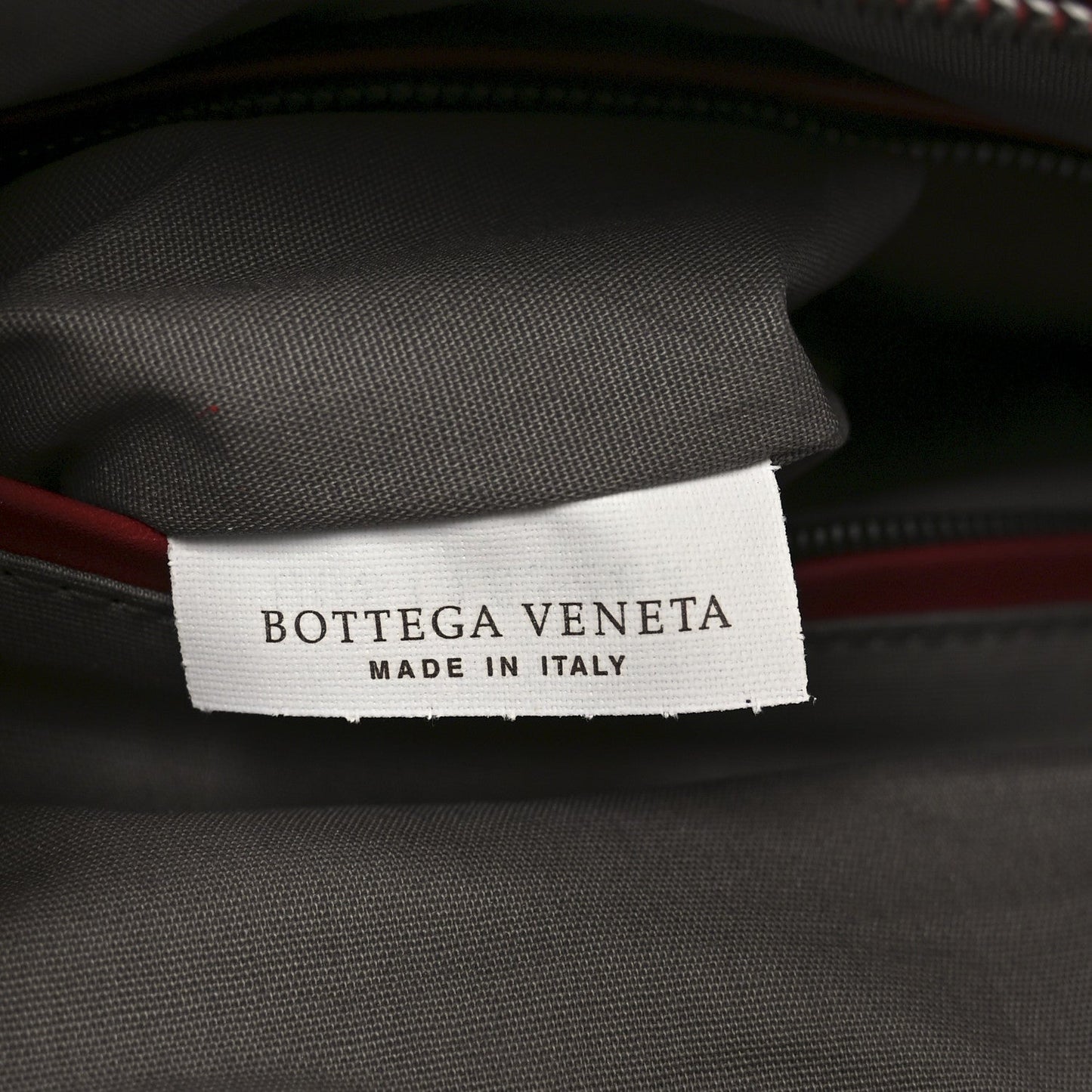 Nappa Intrecciato Medium Convertible Tote Burgundy