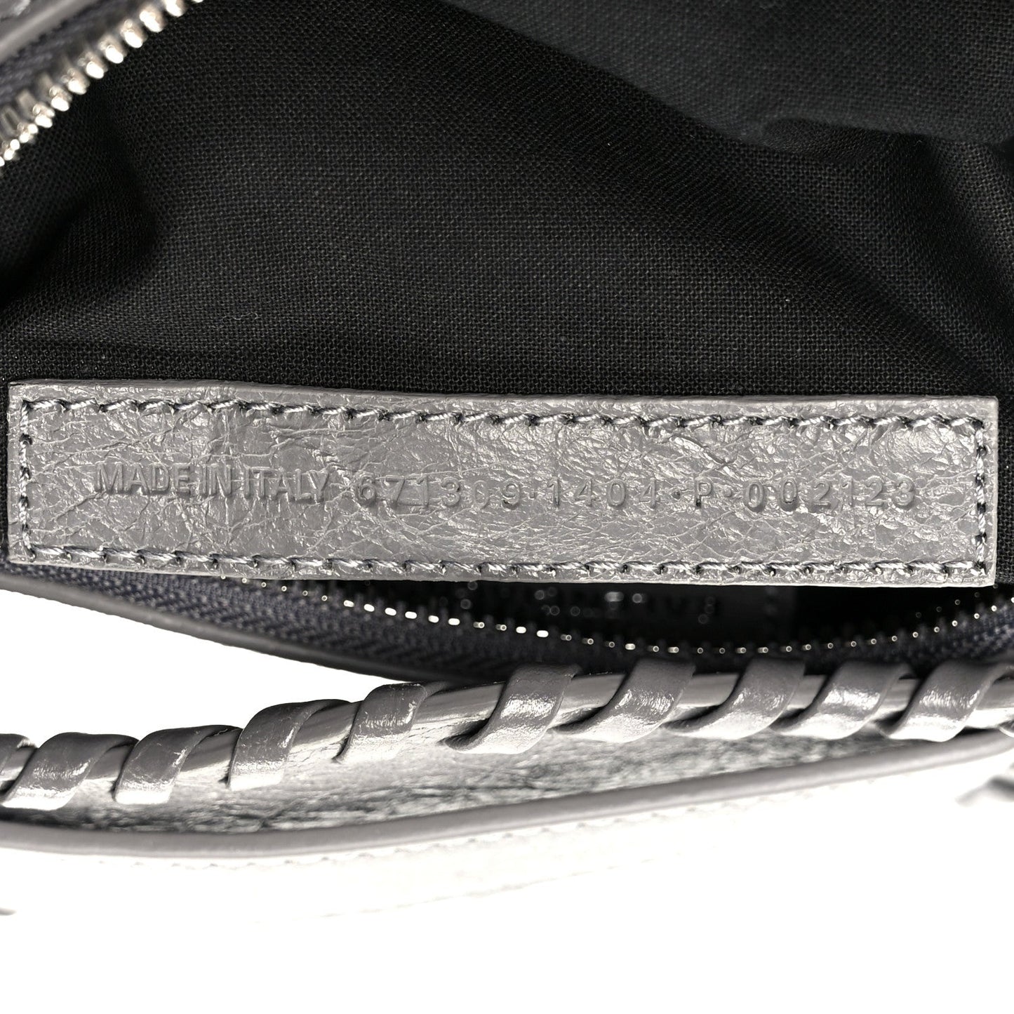 Agneau Arena Le Cagole Shoulder Bag XS Dark Grey