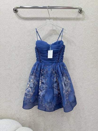 Zimmerma Mermaid Floral Print Slip Dress 353085