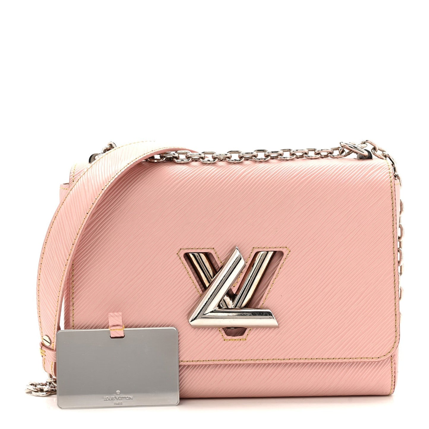 Epi Twist Shoulder Bag MM Rose Ballerine