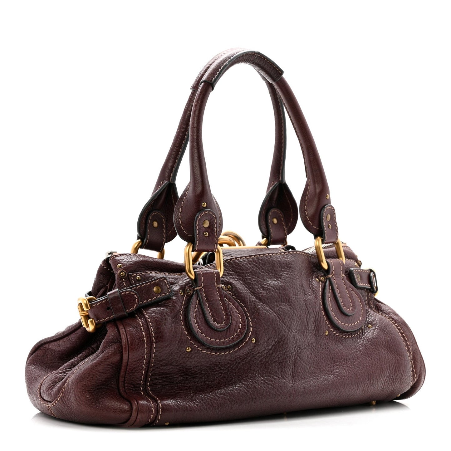 Calfskin Medium Paddington Satchel Chocolate