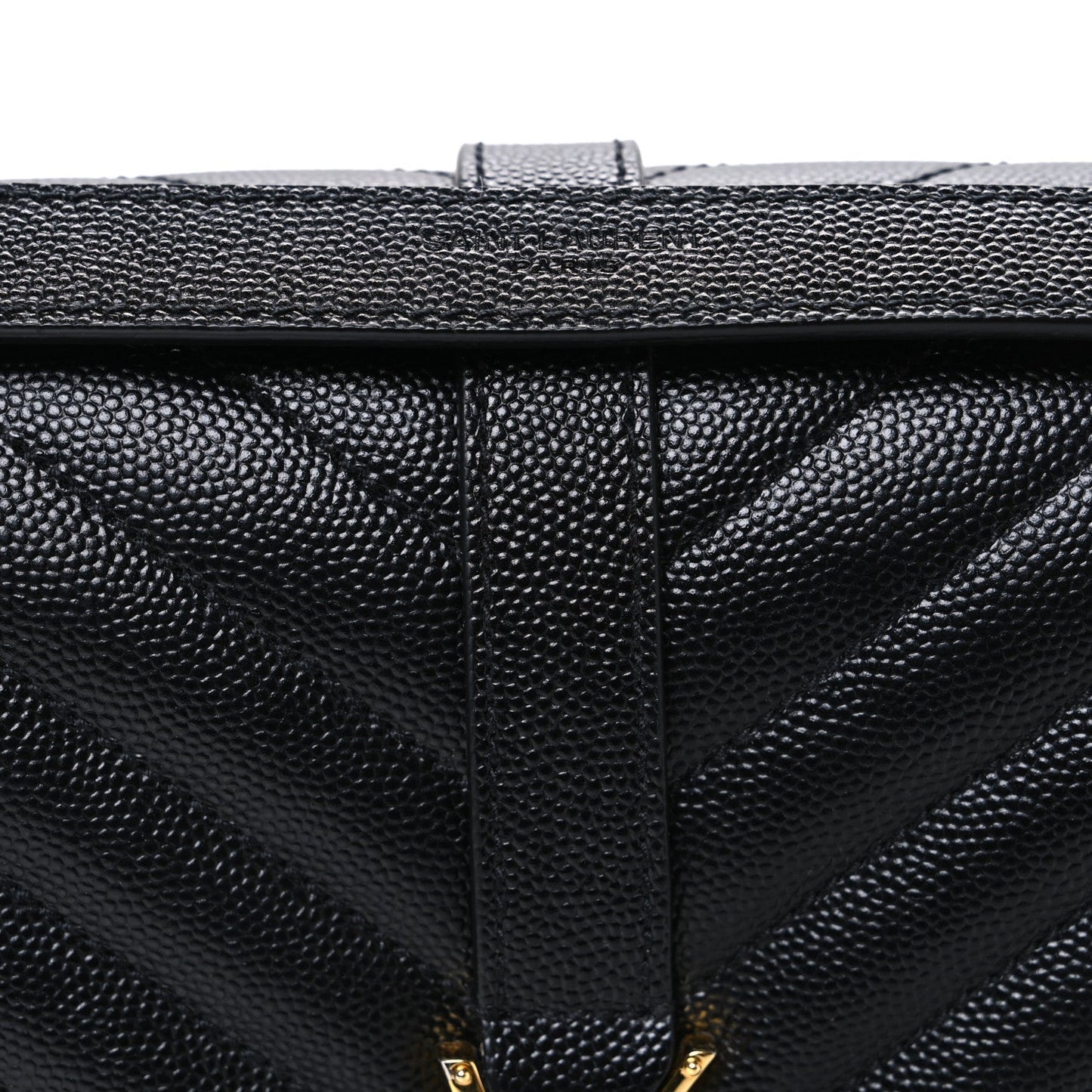 Grain De Poudre Matelasse Chevron Medium Monogram Satchel Black