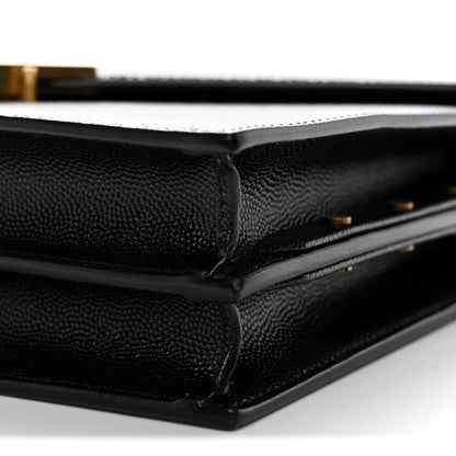 Grain De Poudre Monogram Cassandra Clasp Bag Black