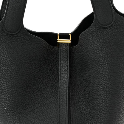 Taurillon Clemence Picotin Lock 22 MM Black