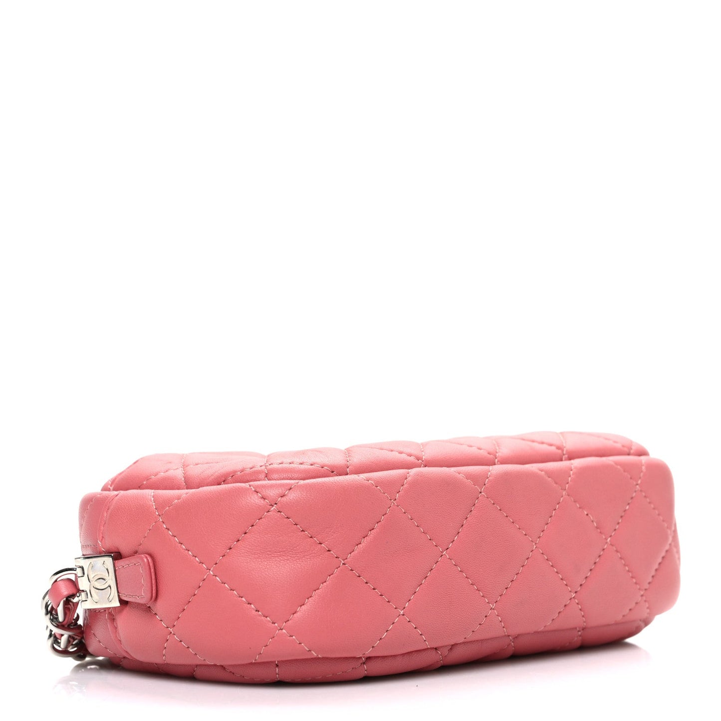 Lambskin Quilted Small Timeless Camera Case Pink