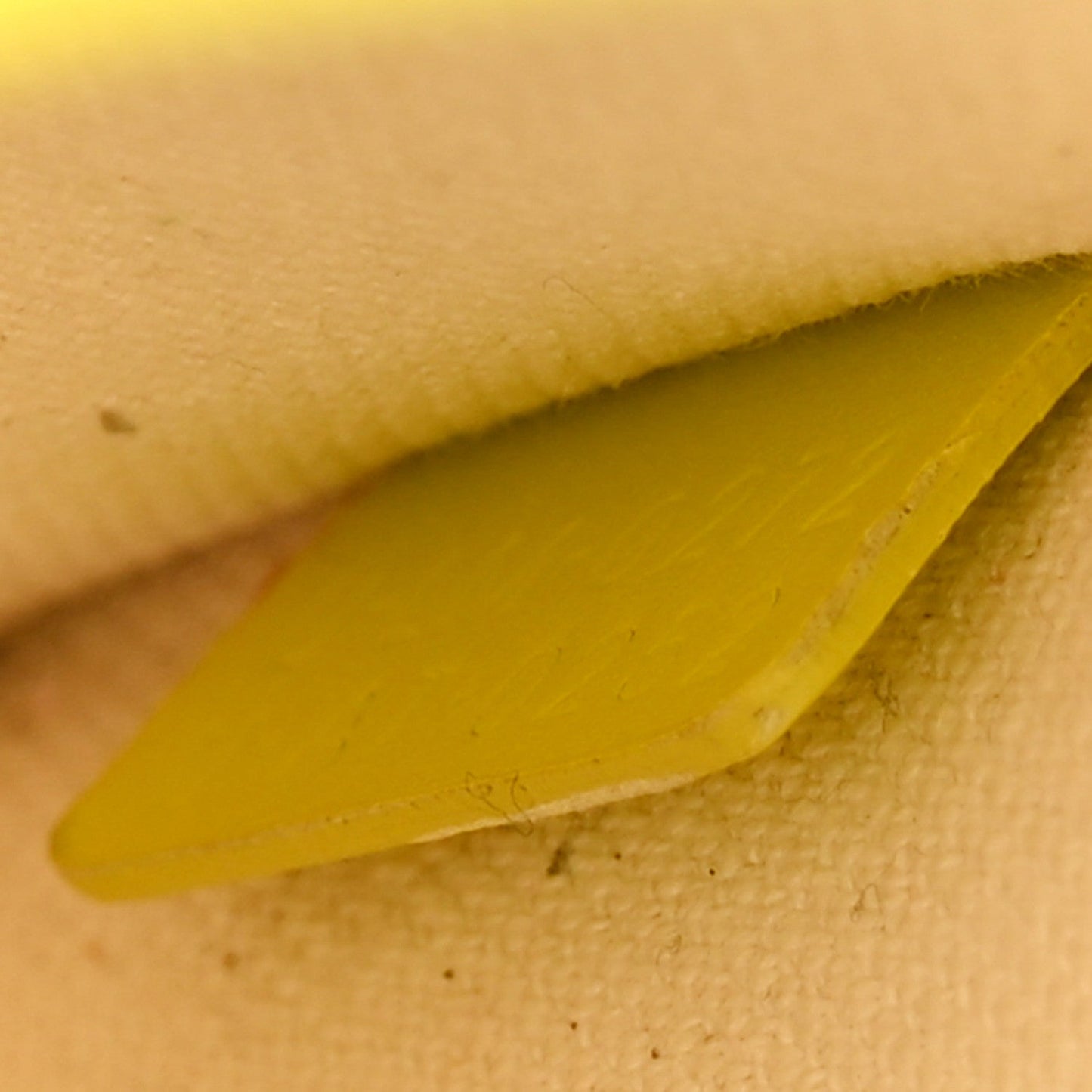 Canvas Calfskin Mini Vertical Cabas Neon Yellow
