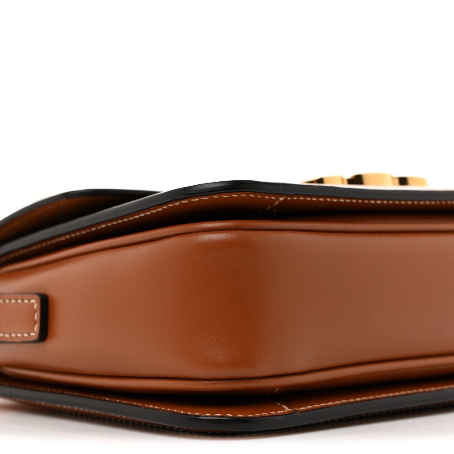 Calfskin Triomphe Canvas Teen Triomphe Bag Tan