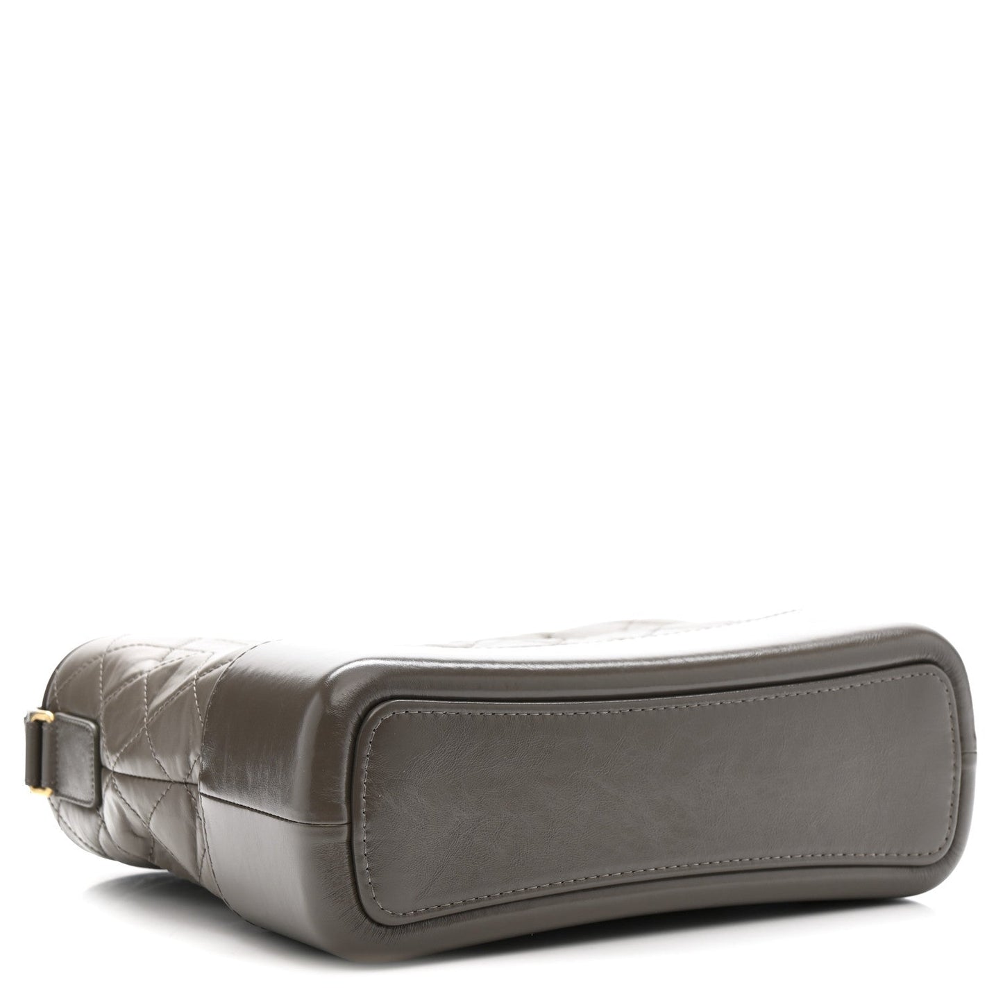 Aged Calfskin Quilted Medium Gabrielle Hobo Grey