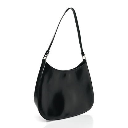 Spazzolato Cleo Shoulder Bag Black