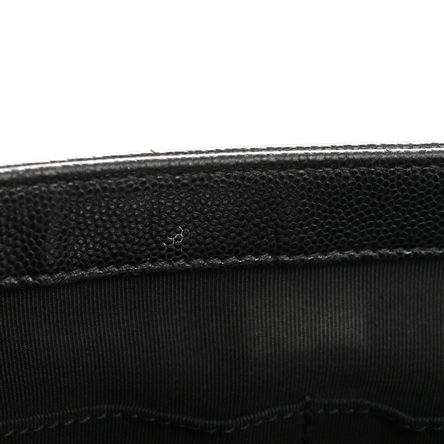 Caviar Quilted Large Boy Flap Black