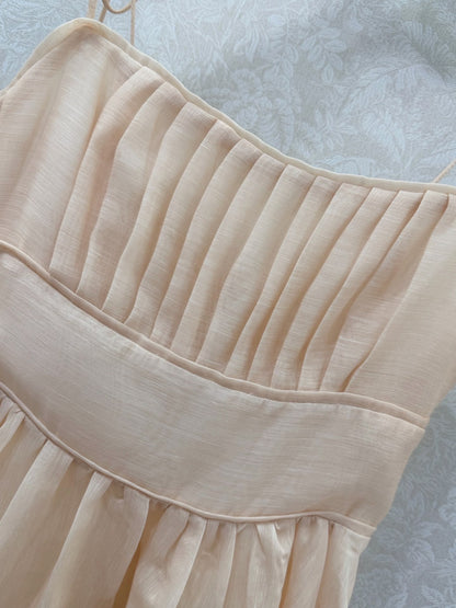 Zimmermann Polly Dress Brown Beige Cotton 347318