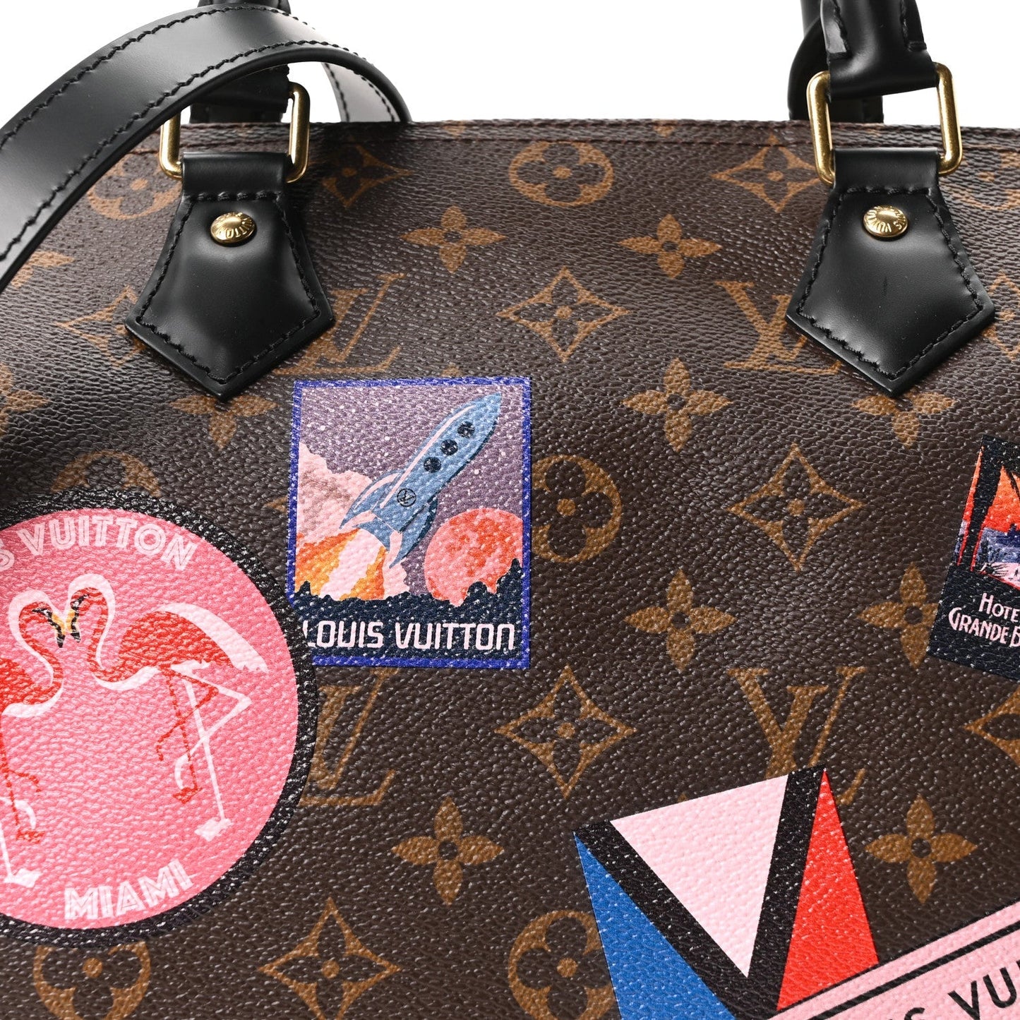 Monogram My World Tour Speedy Bandouliere 30 Black