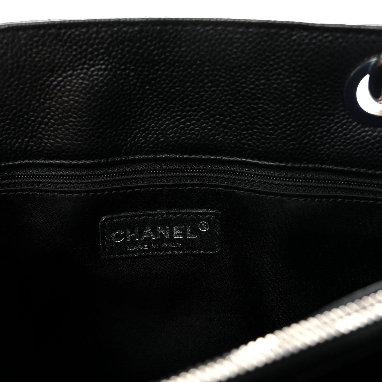Caviar Quilted Grand Shopping Tote GST Black