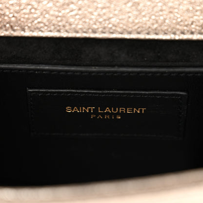 Metallic Calfskin Small Classic Monogram Kate Satchel Platine
