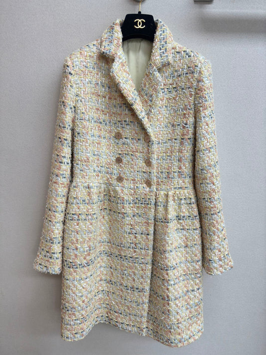 CC Coat Dress Multicolor Cotton Polyamide 251915