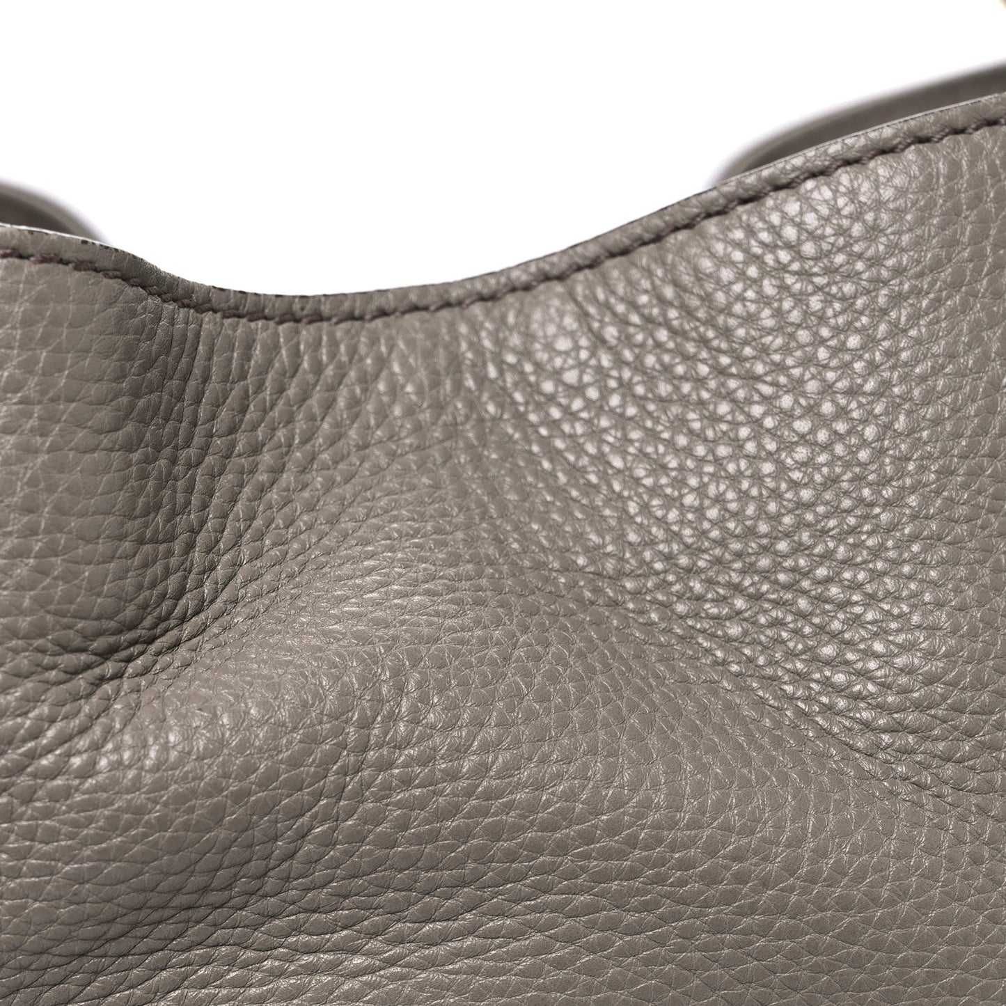 Pebbled Calfskin Medium Soho Shoulder Bag New Fango