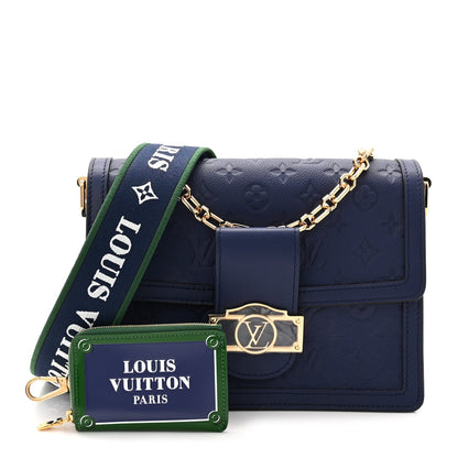 Empreinte Monogram Dauphine MM Blue Myrtle
