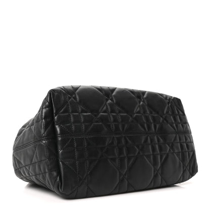 Calfskin Macrocannage Medium Toujours Black