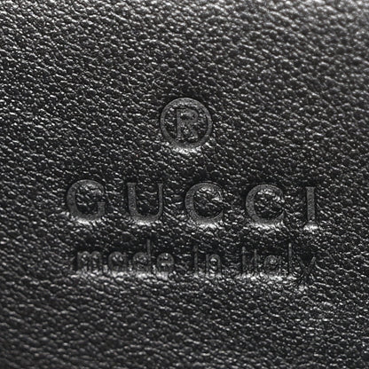Calfskin Matelasse Monochrome Small GG Marmont Chain Shoulder Bag Black
