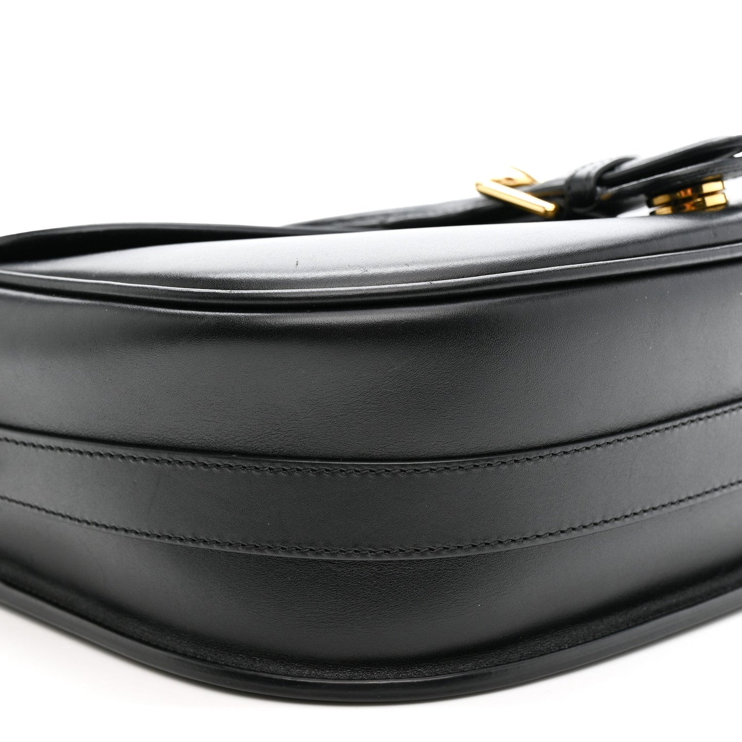 Box Calfskin Large Bobby Flap Black