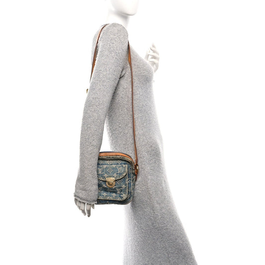 Denim Camera Bag Blue