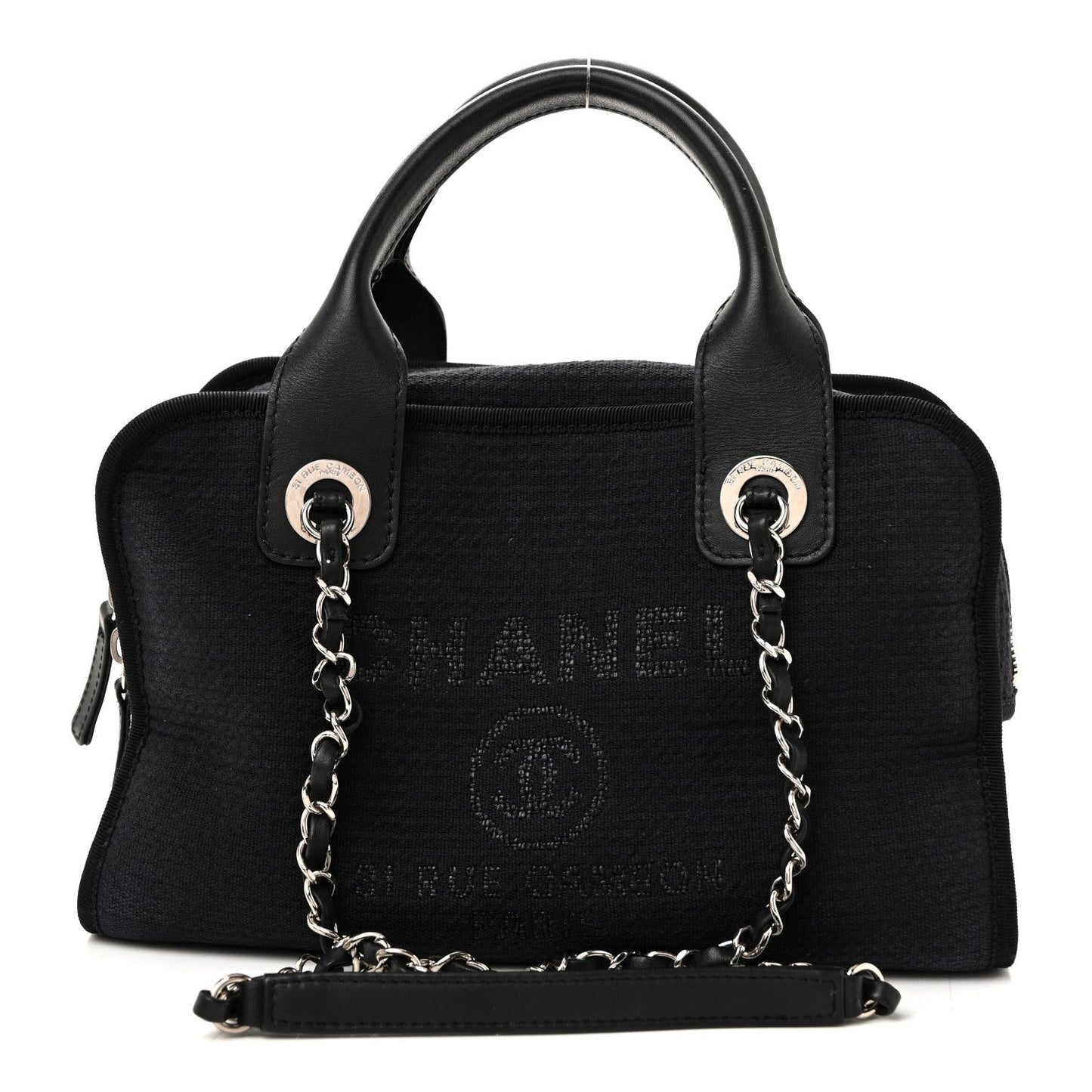 Mixed Fibers Deauville Bowling Bag Black