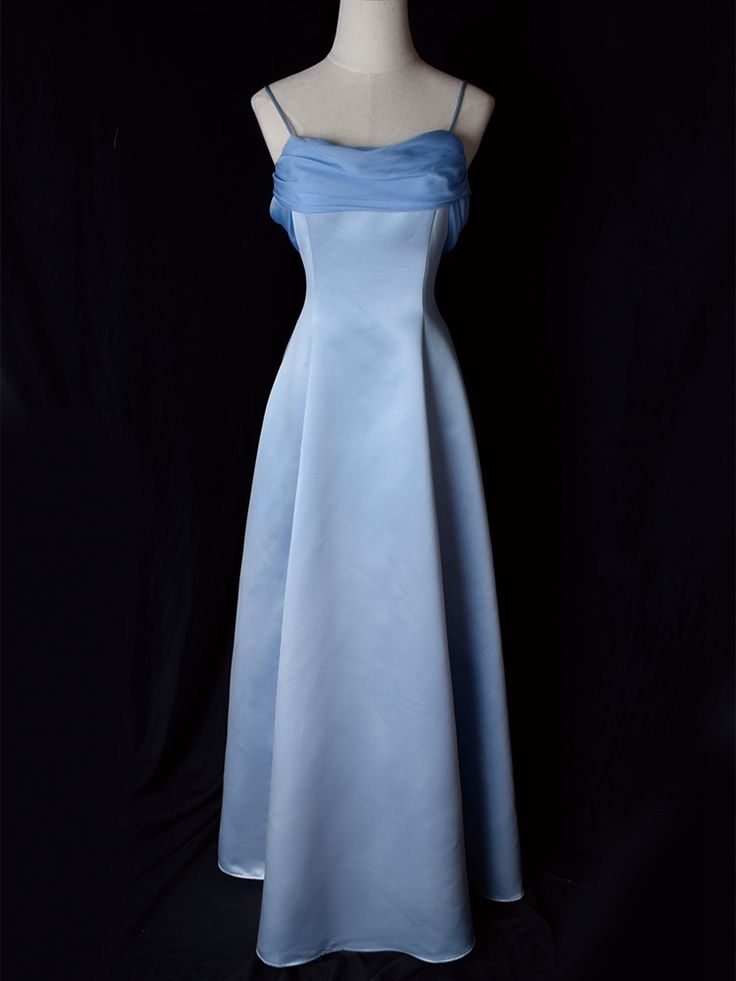 Vintage Spaghetti Straps Gown Elegant Prom Dresses