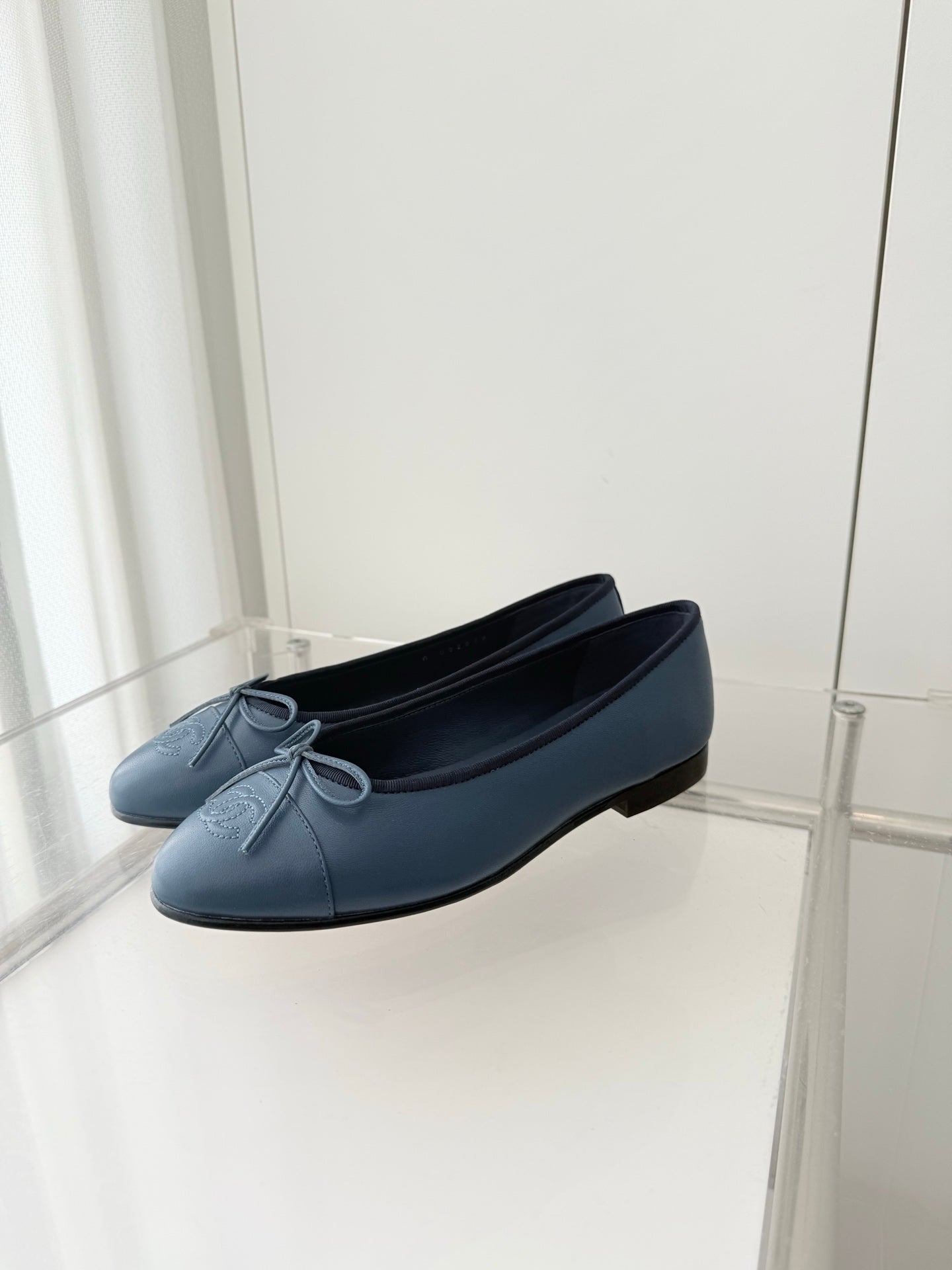 ballet flats blue lambskin 566816