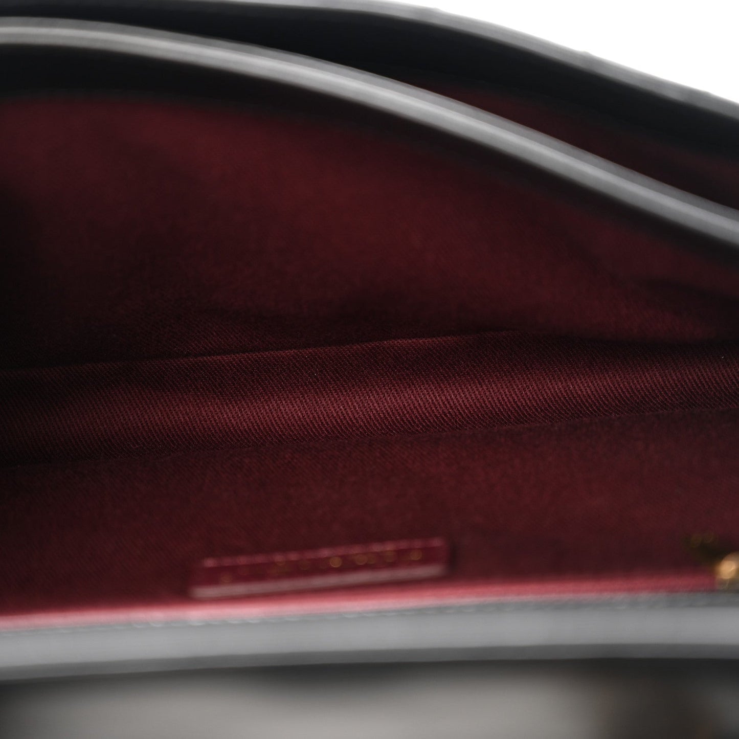 Glazed Calfskin Quilted Medium Perfect Edge Flap Black