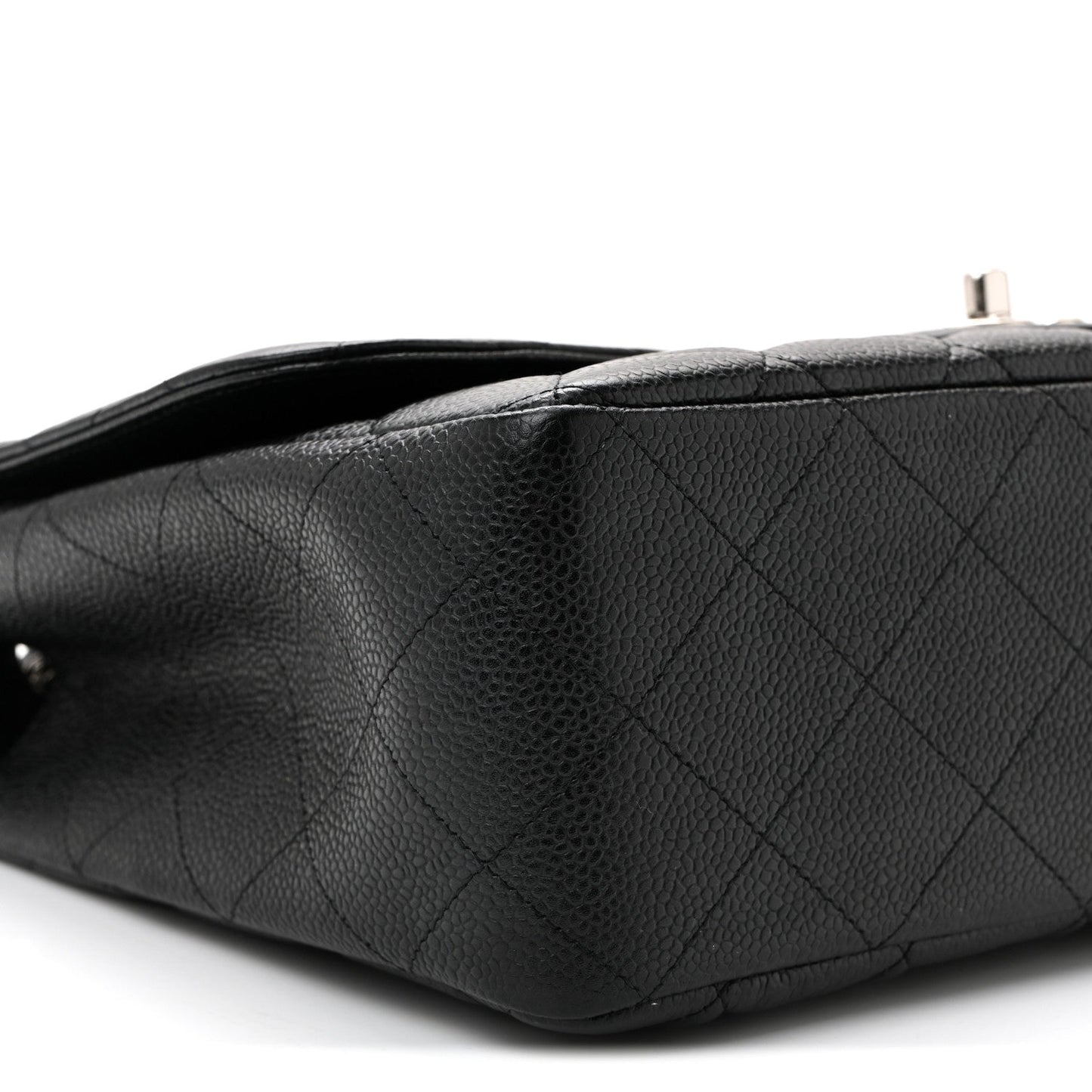 Caviar Quilted Jumbo Single Flap Black