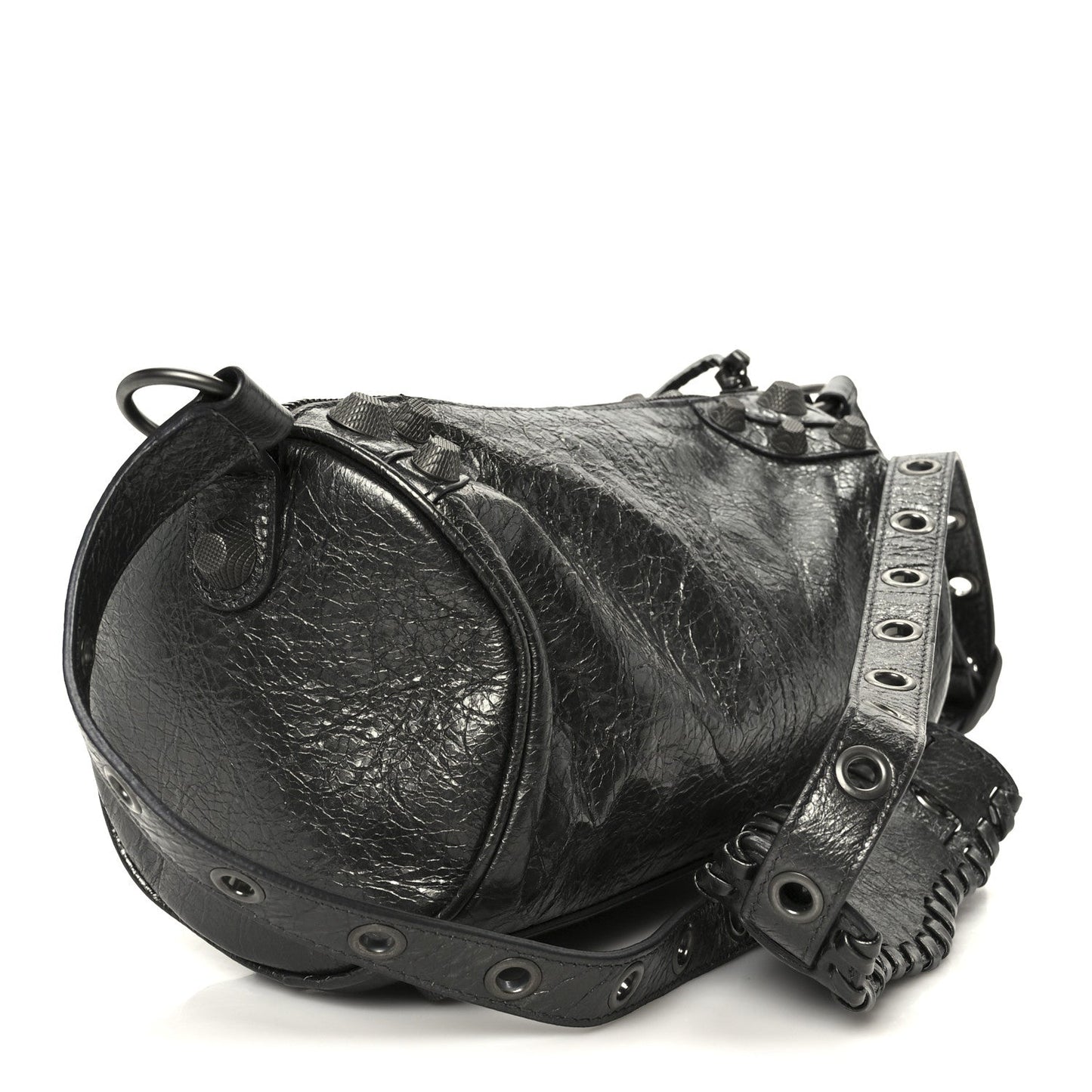 Agneau Arena Le Cagole Cylinder Bag Steel Grey