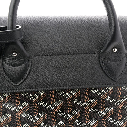 Goyardine Calfskin Mini Alpin Backpack Black