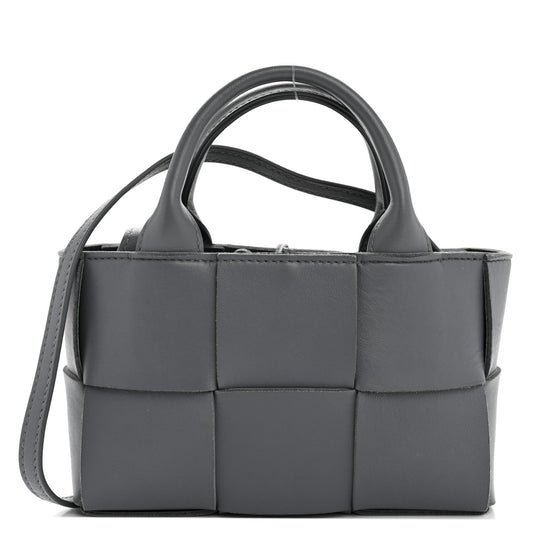 Nappa Maxi Intrecciato Arco Tote Thunder
