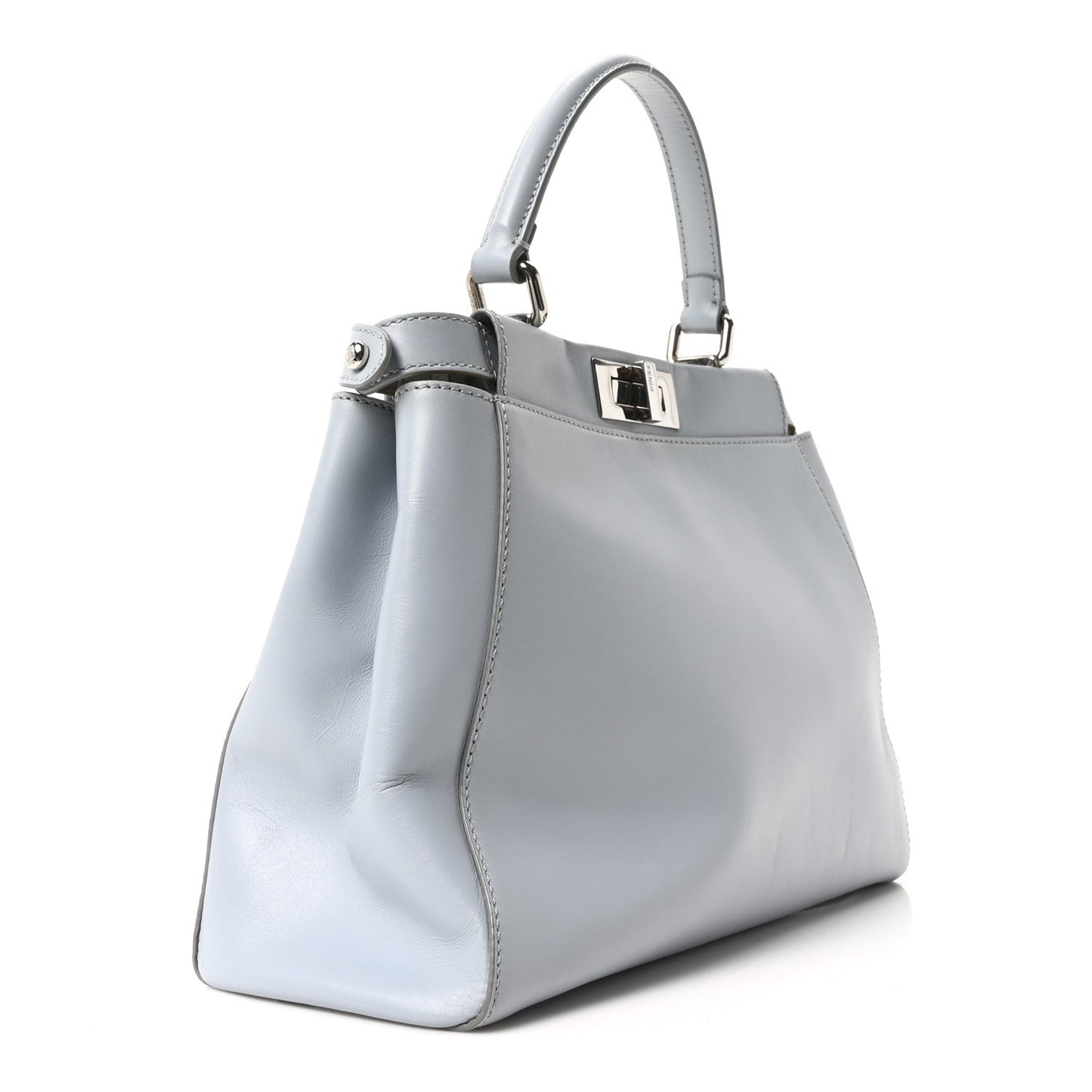 Vitello Morgan Shiny Nappa Medium Peekaboo Iconic Satchel Polvere Sunflower