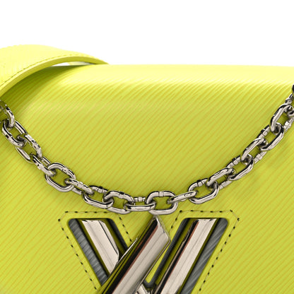 Epi Gradient Twist Shoulder Bag MM Purple Yellow Grey