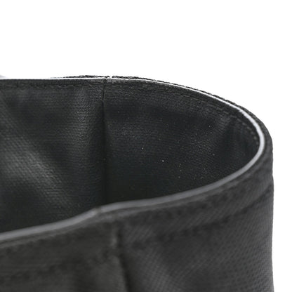 Coated Canvas Quilted Large Paris Biarritz Tote Black