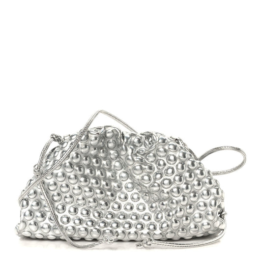 Metallic Fabric Bubble Wrap The Mini Pouch Silver