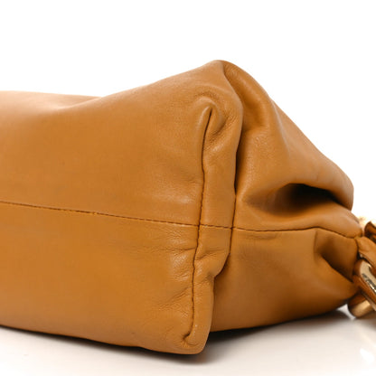 Calfskin The Pouch Chain Cammello